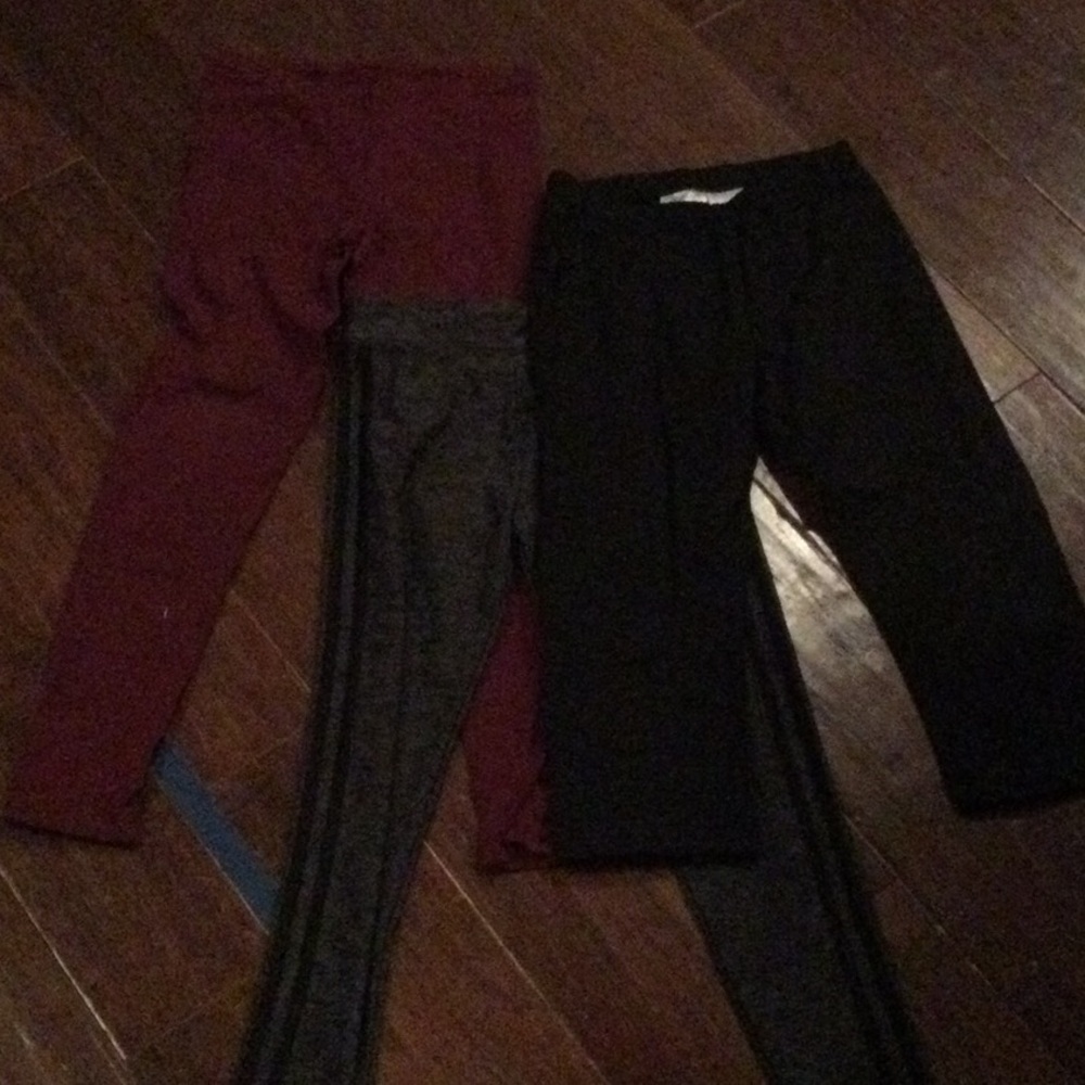 3 girls leggings - old navy, Hannah Andersson, adidas